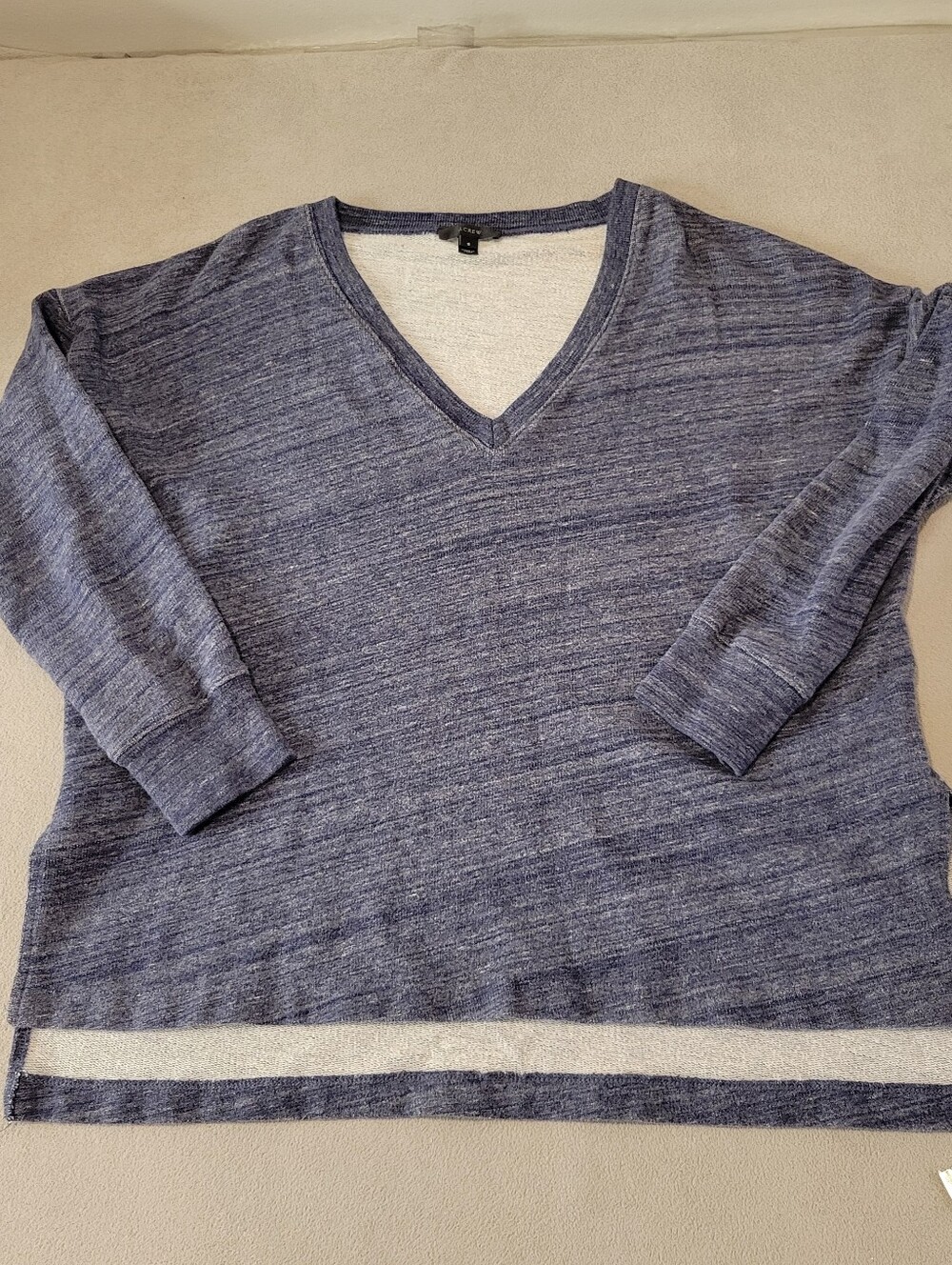 J. Crew Blue V Neck Sweater Size Small